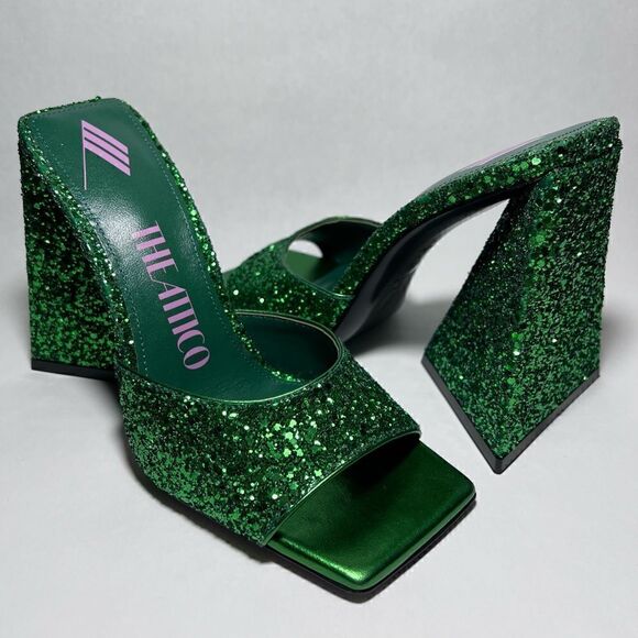 The Attico Devon Mule in Apple Green - Picture 2 of 6